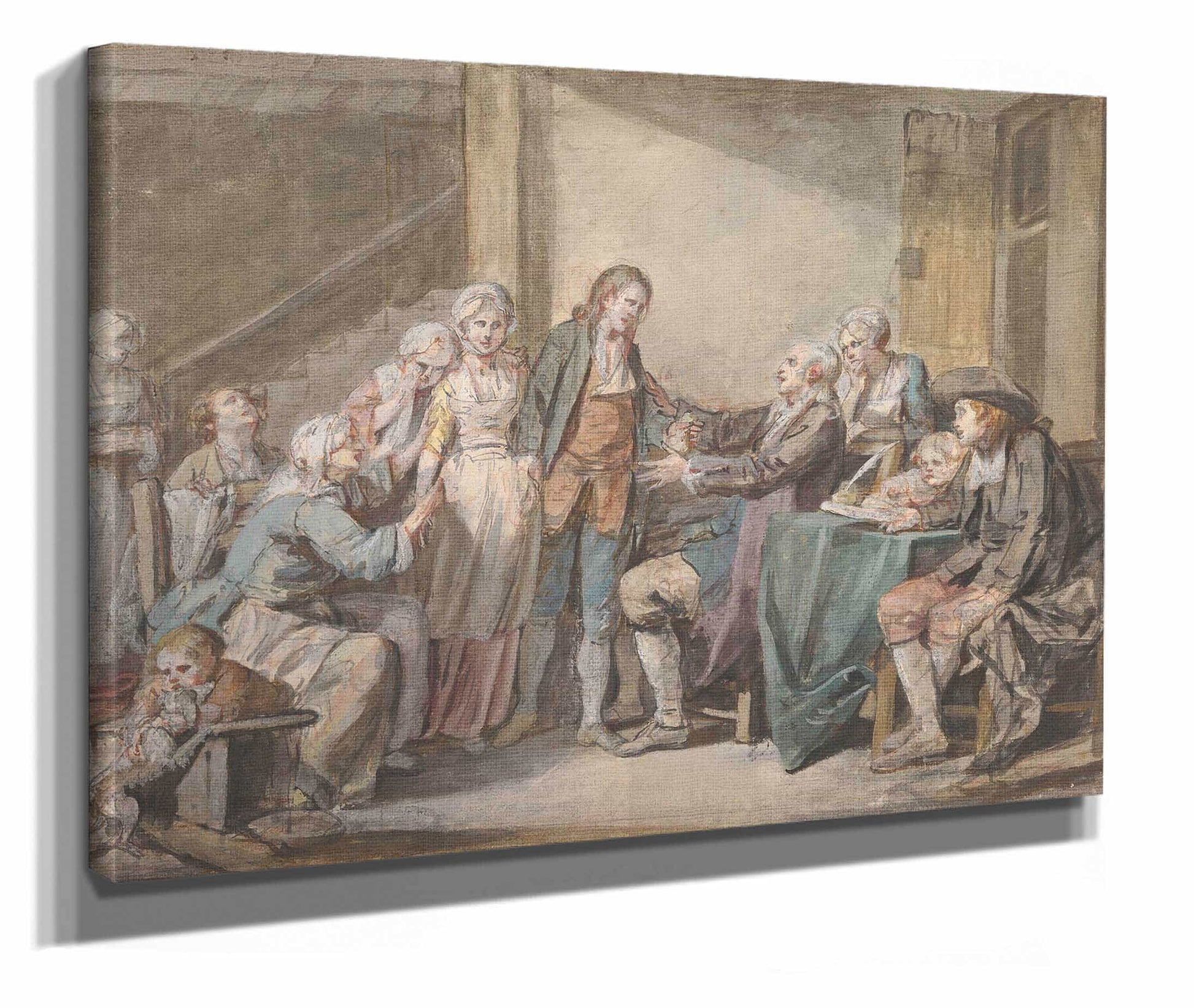 The Marriage Contract by Jean Baptiste Greuze