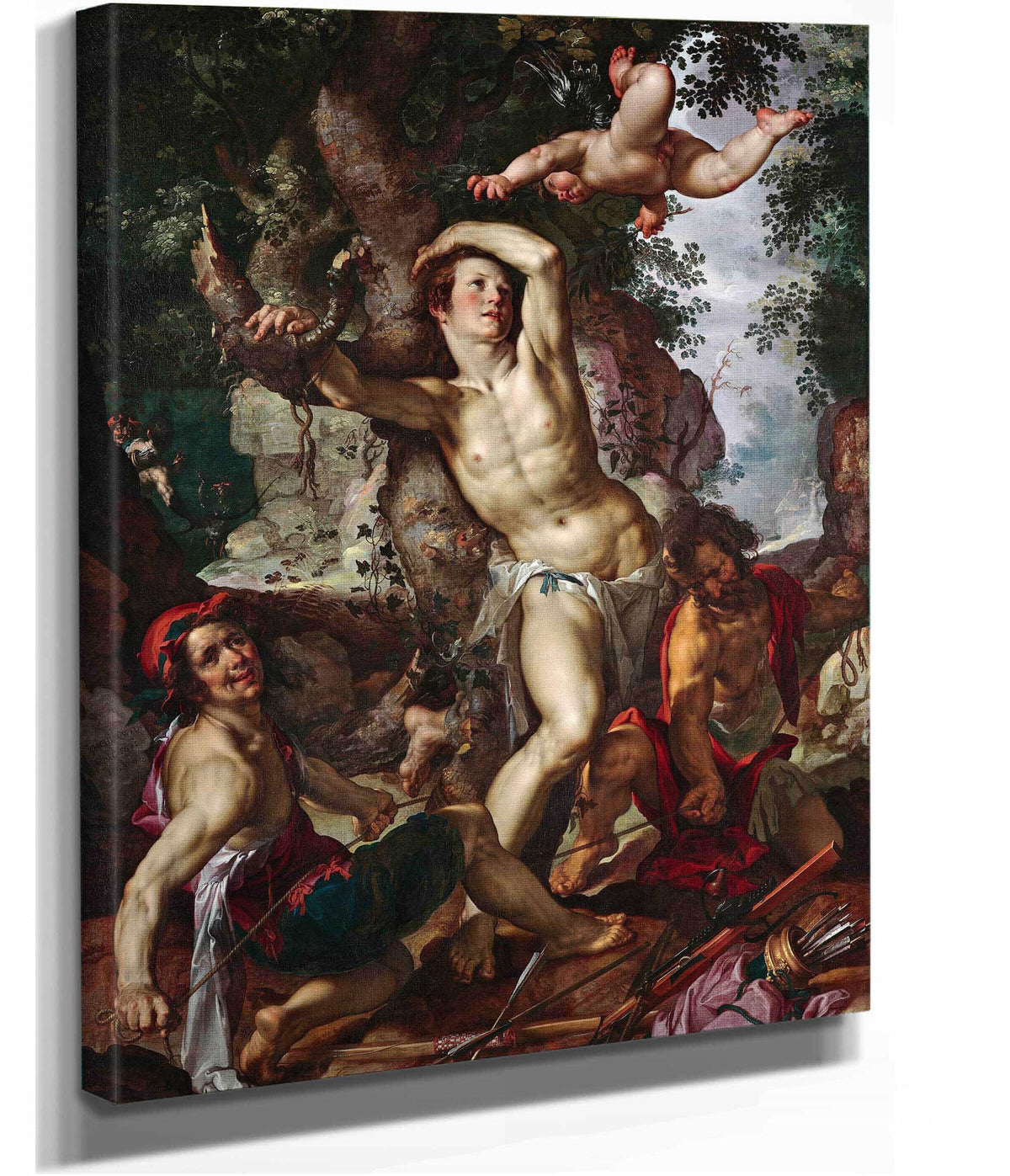 The Martyrdom Of Saint Sebastian by Joachim Wtewael