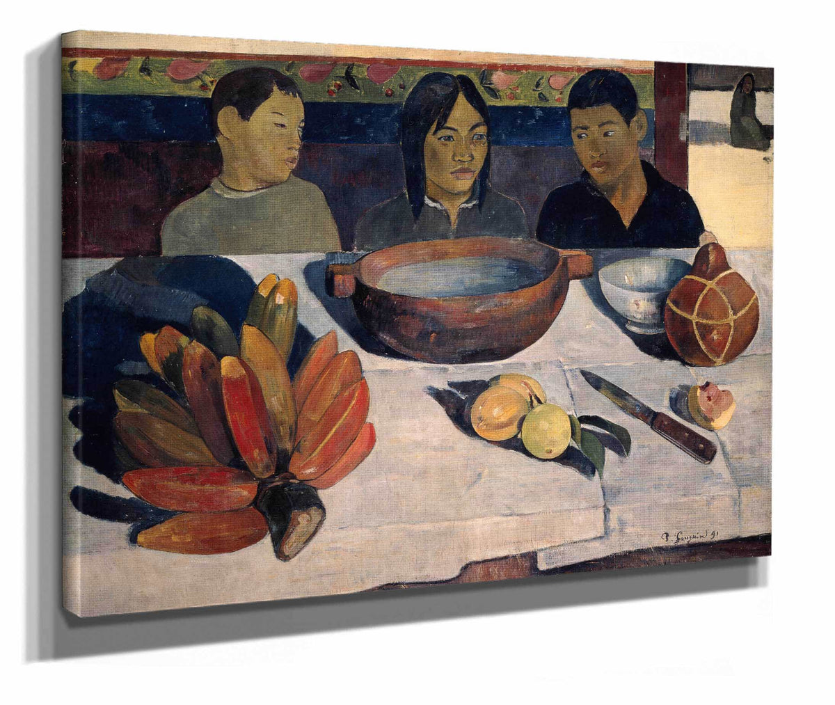 The Meal Also Called Bananas by Paul Gauguin