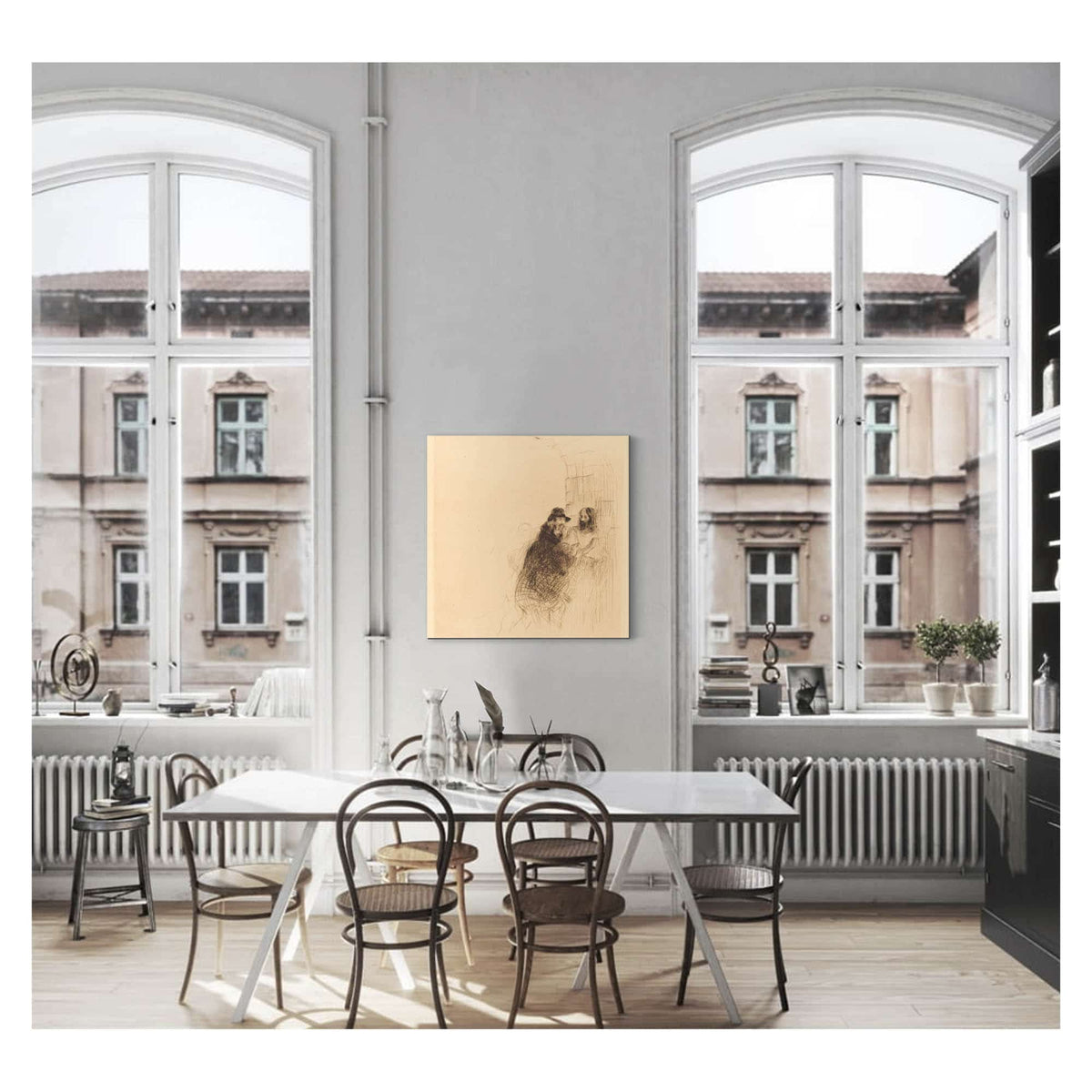 The Meeting Under The Arch Second Plate by Jean Louis Forain