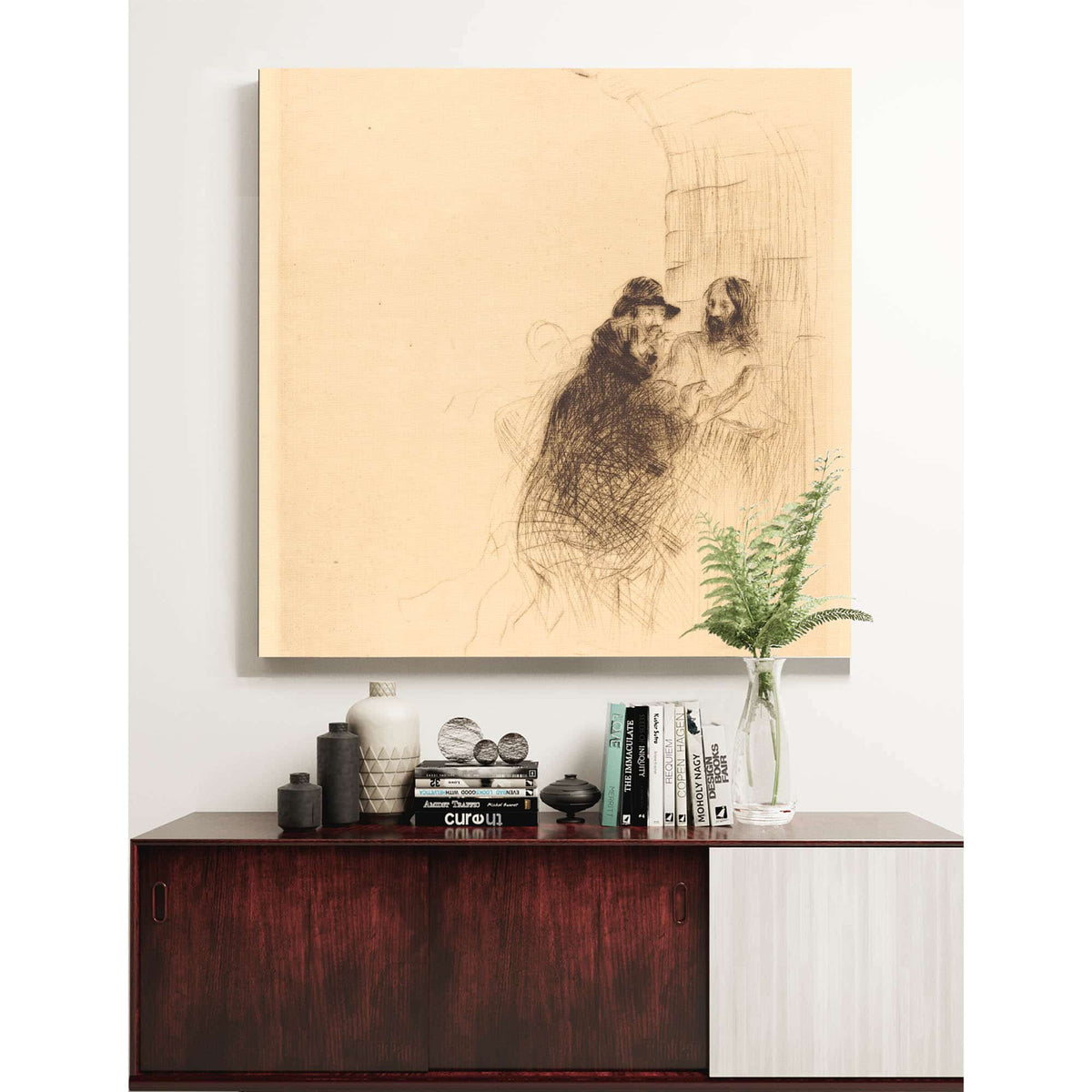 The Meeting Under The Arch Second Plate by Jean Louis Forain