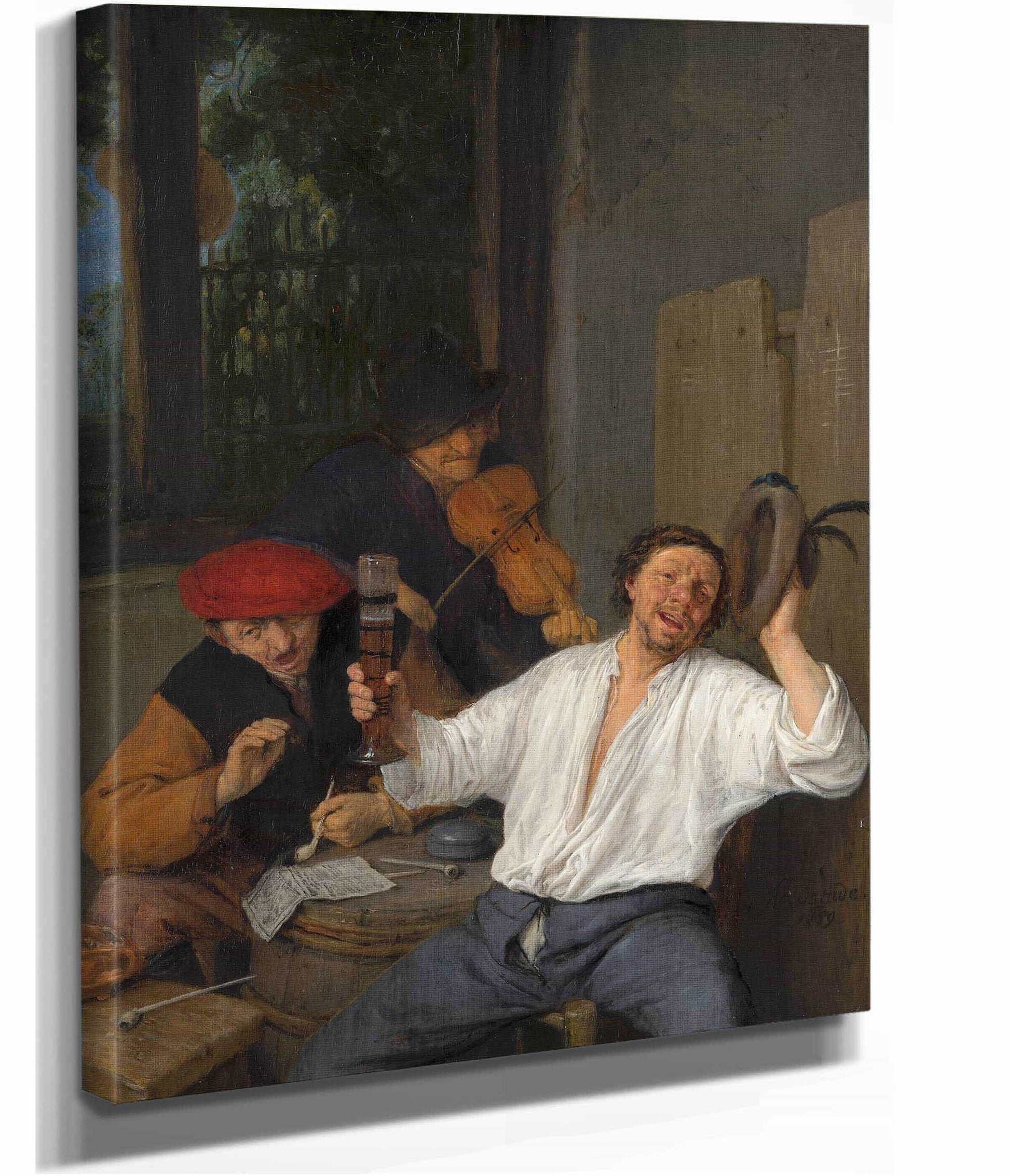 The Merry Drinkers by Adriaen Van Ostade