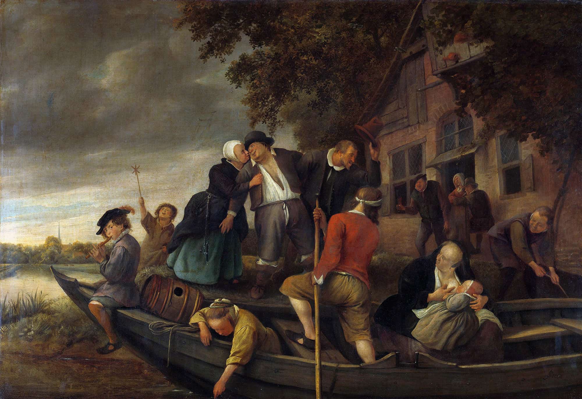 The Merry Homecoming by Jan Steen
