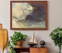 The Mewstone Devon by Joseph Mallord William Turner