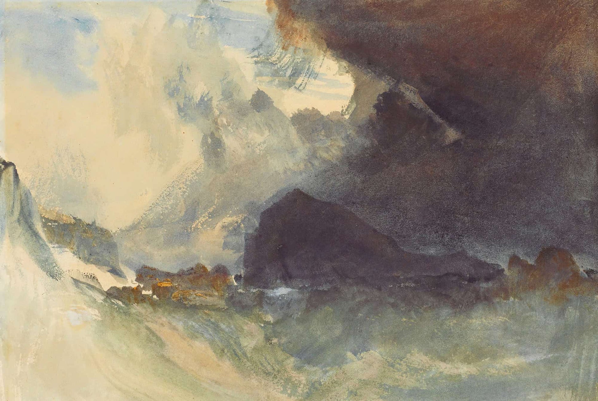 The Mewstone Devon by Joseph Mallord William Turner