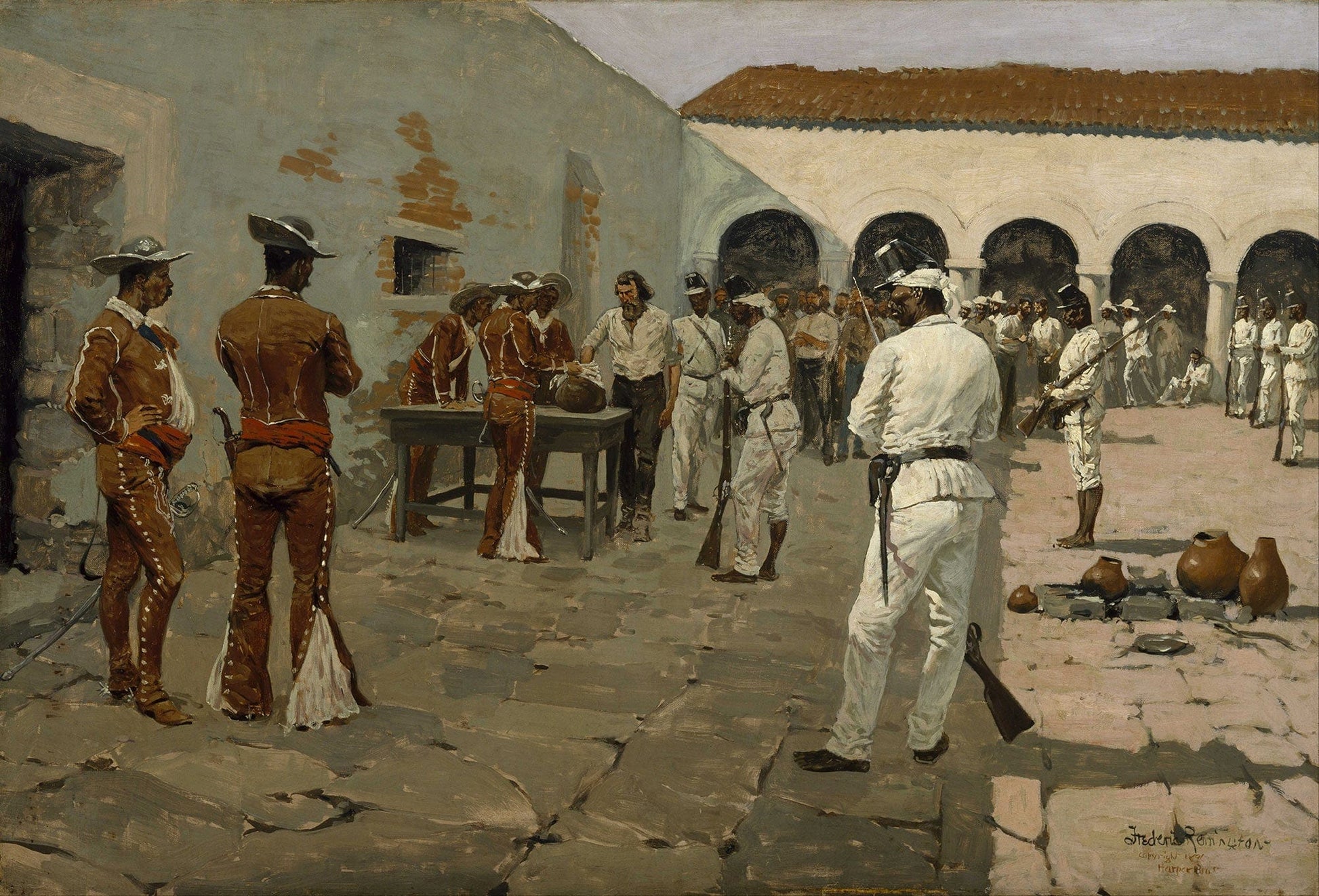 The Mier Expedition The Drawing Of The Black Bean by Frederic Remington
