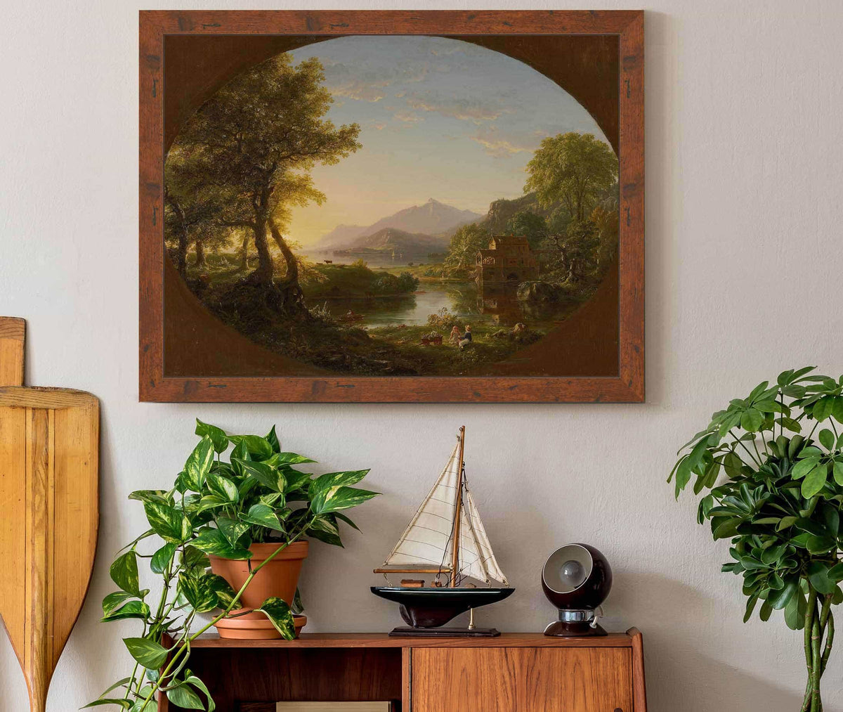 The Mill Sunset by Thomas Cole