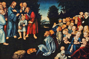 The Miracle Of The Five Loaves And Two Fish by Lucas Cranach The Elder