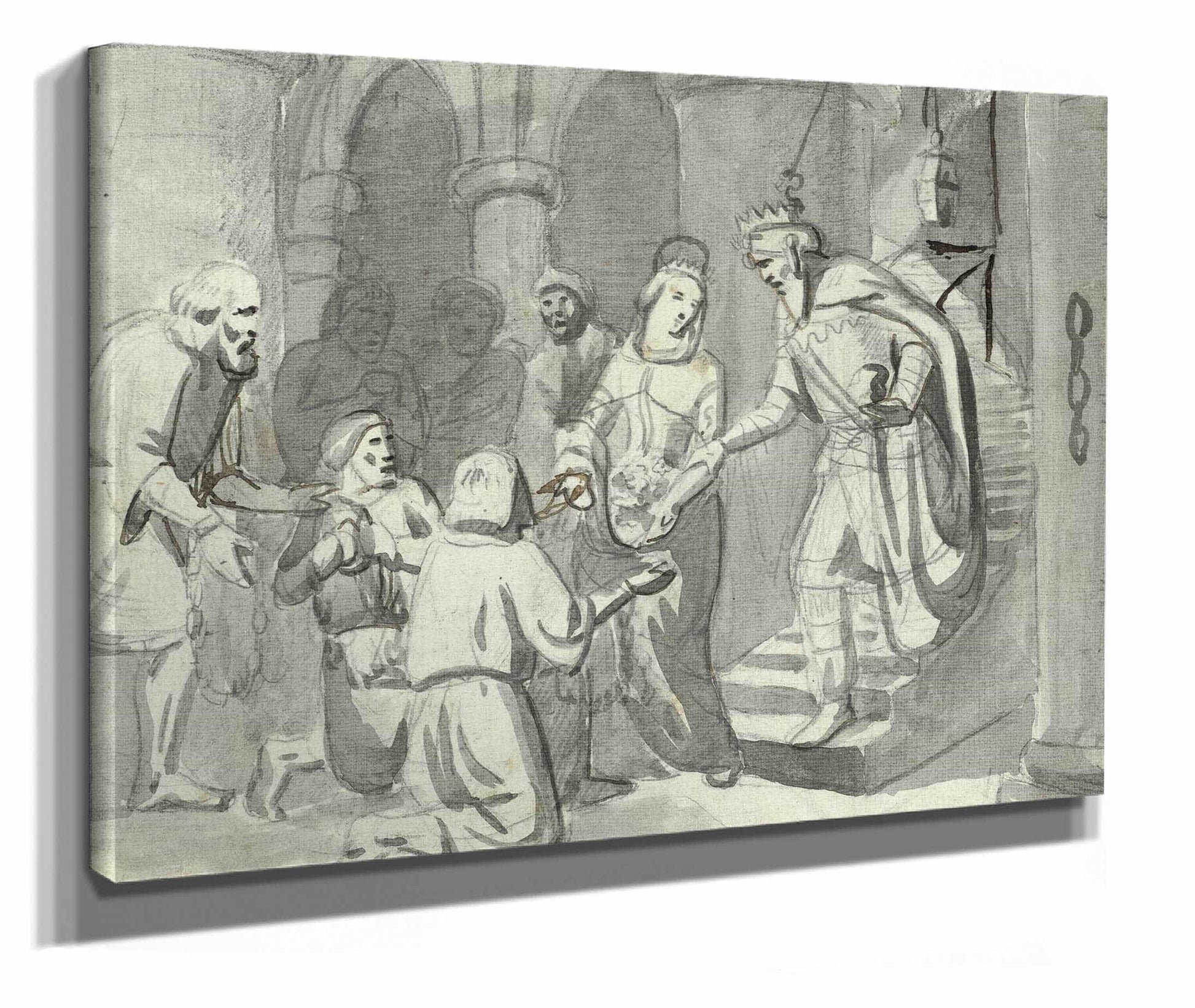 The Miracle Of The Flowers Of Saint Casilda by Mariano Fortuny Marsal