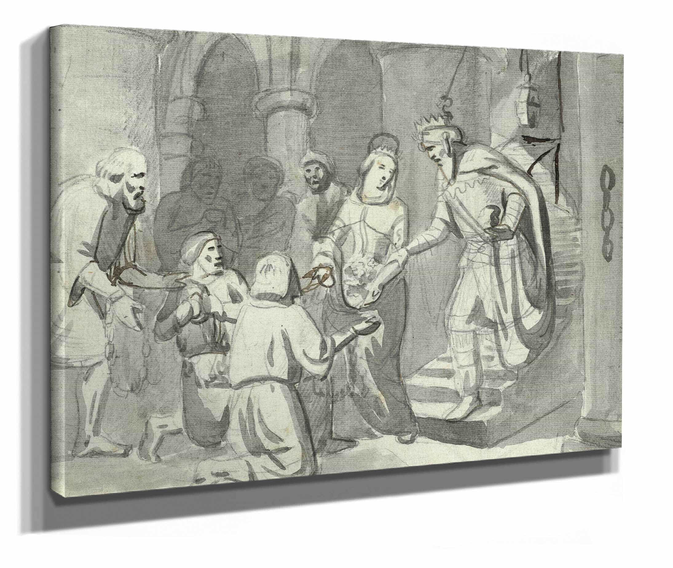 The Miracle Of The Flowers Of Saint Casilda by Mariano Fortuny Marsal