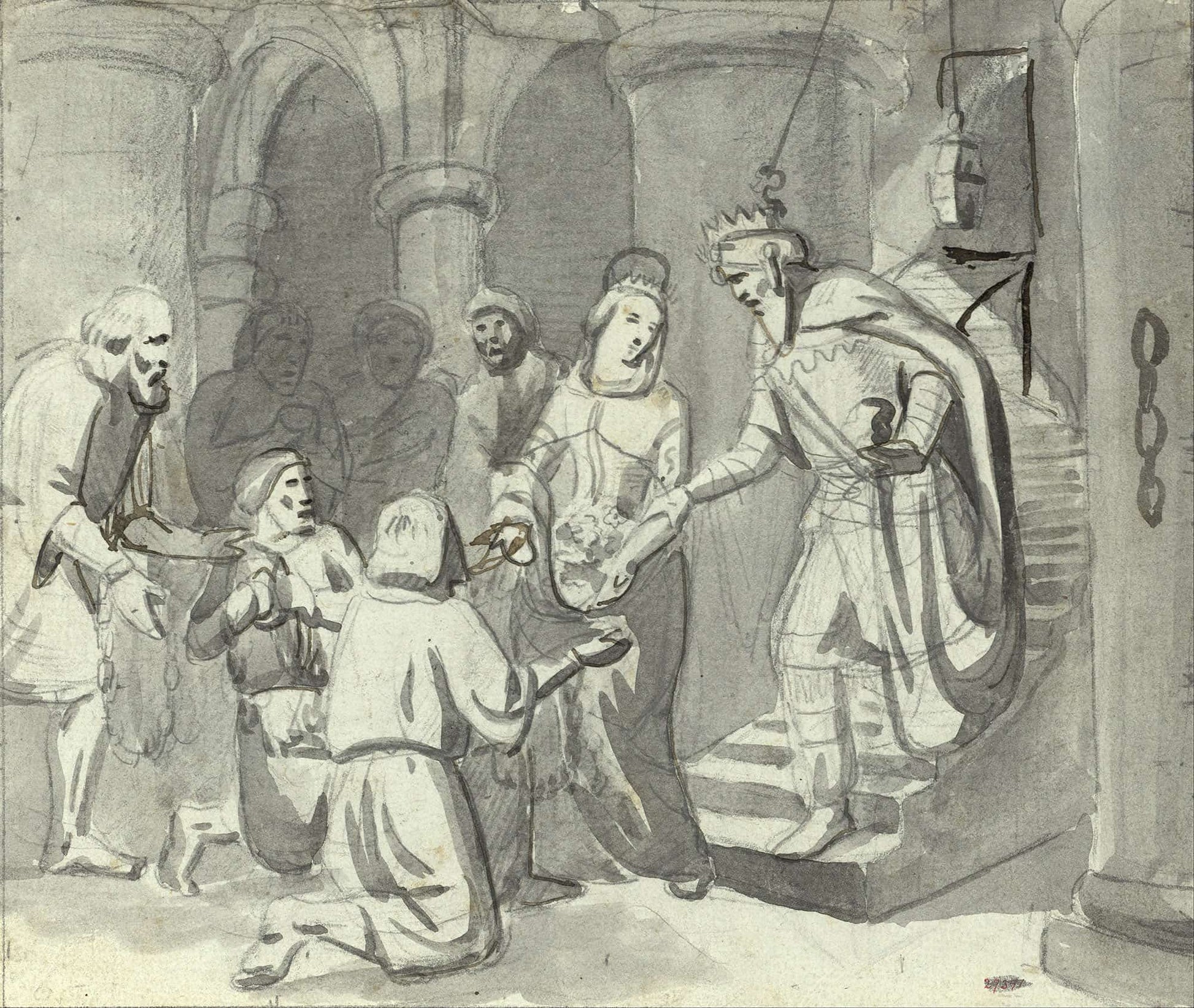 The Miracle Of The Flowers Of Saint Casilda by Mariano Fortuny Marsal