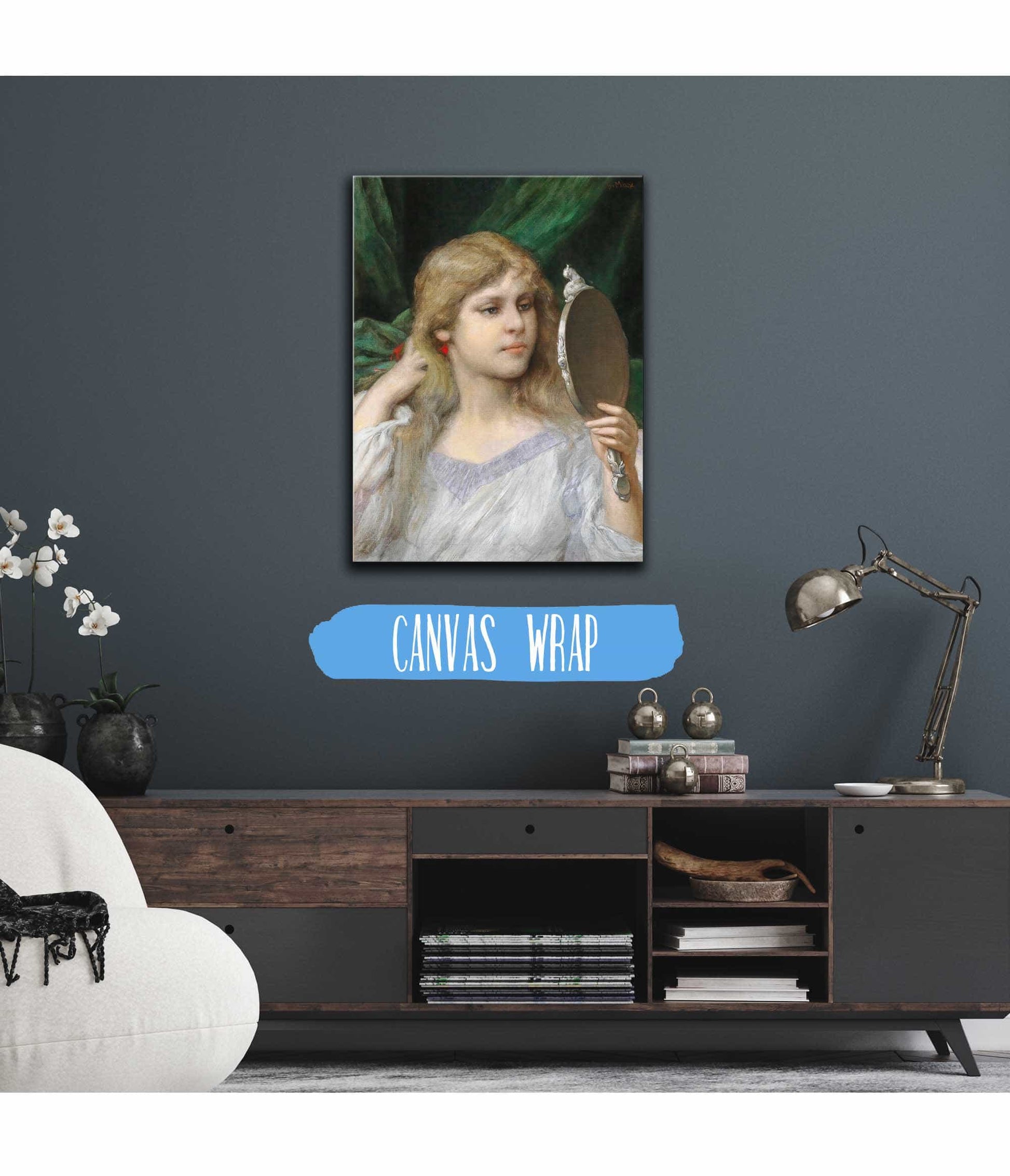 The Mirror by Gabriel Von Max