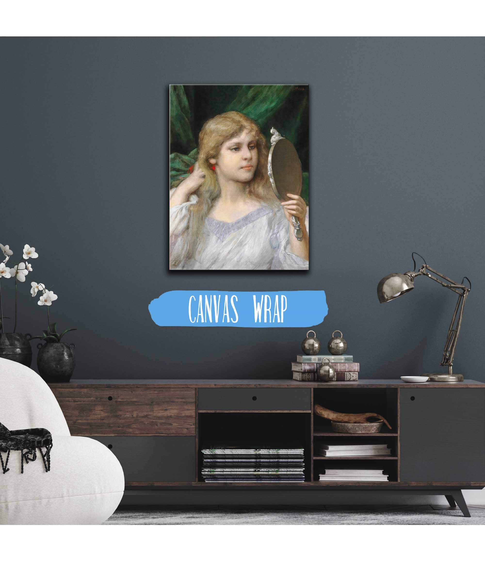 The Mirror by Gabriel Von Max