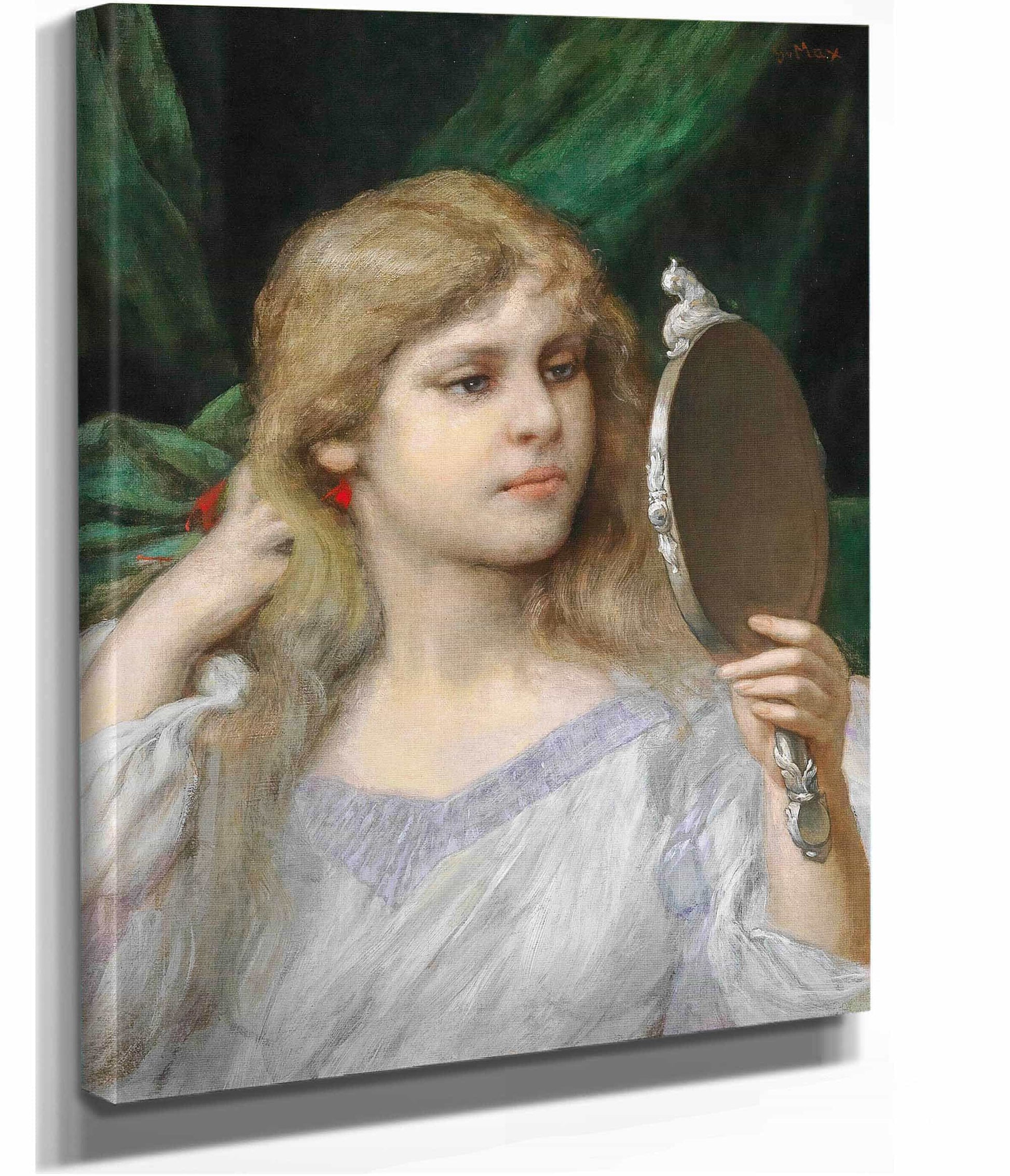 The Mirror by Gabriel Von Max