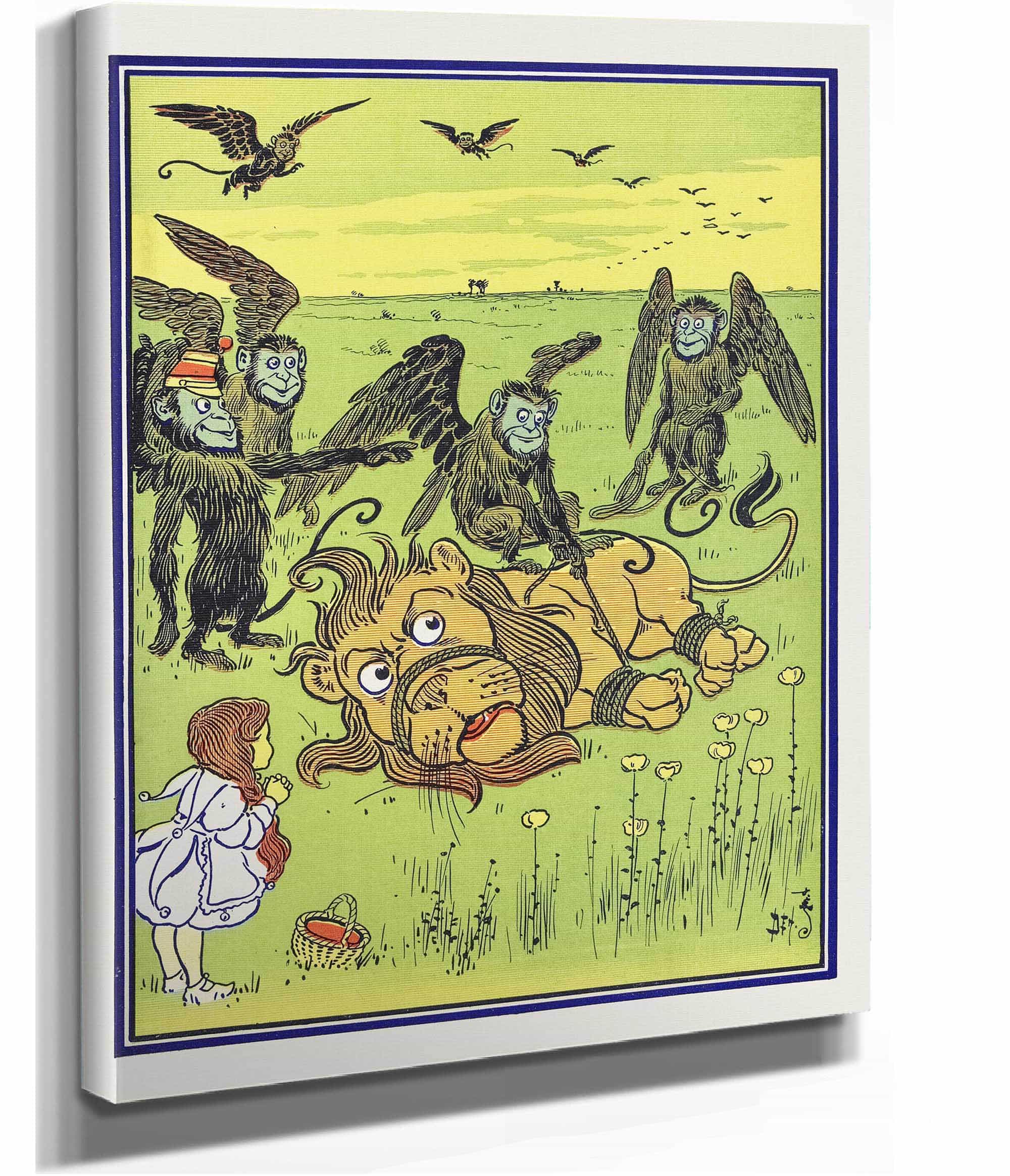 The Monkeys Wound Many Coils About His Body by William Wallace Denslow