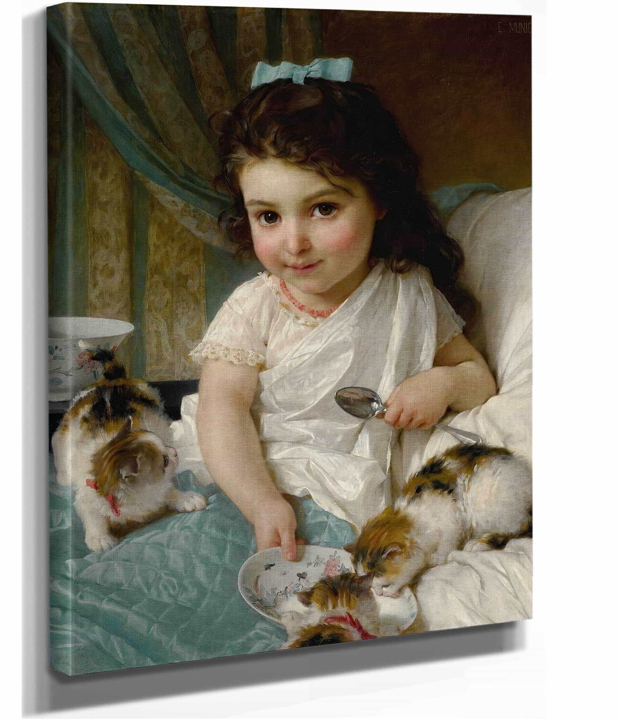 The Morning Meal by Emile Munier