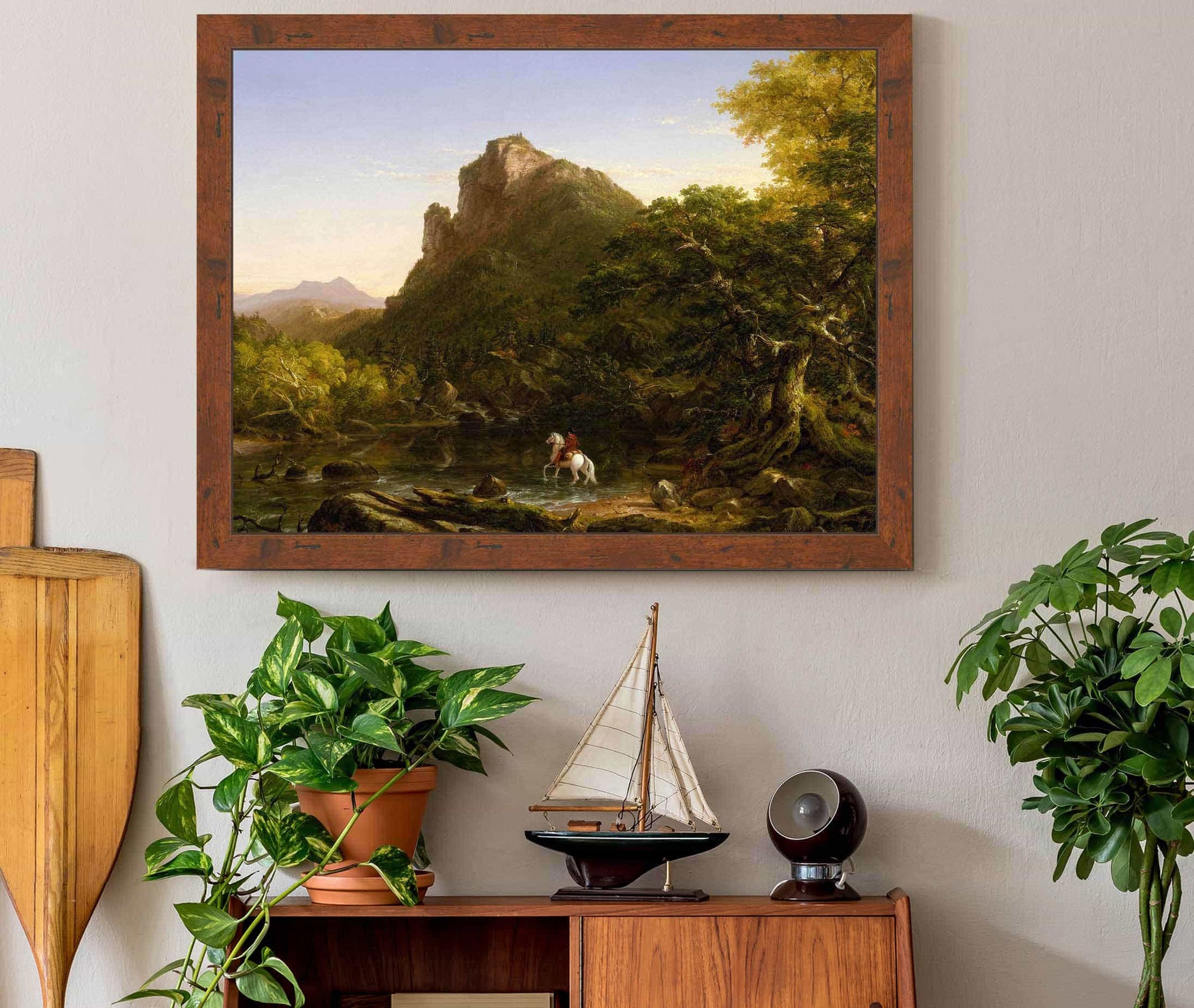The Mountain Ford by Thomas Cole