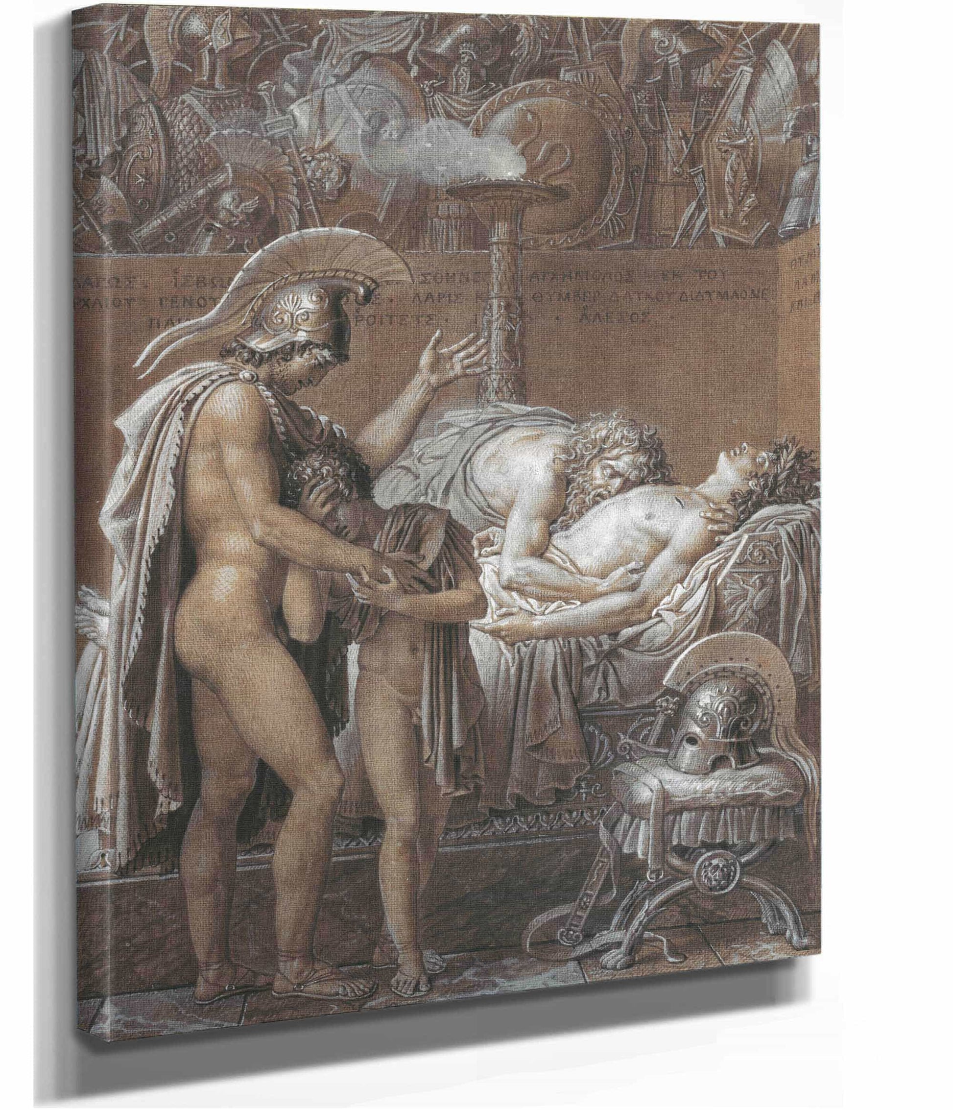 The Mourning Of Pallas   by Anne Louis Girodet Trioson