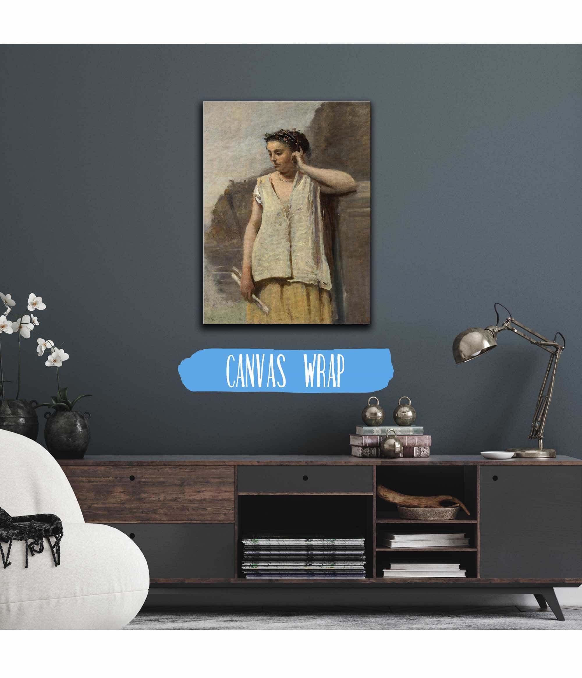 The Muse History by Jean Baptiste Camille Corot