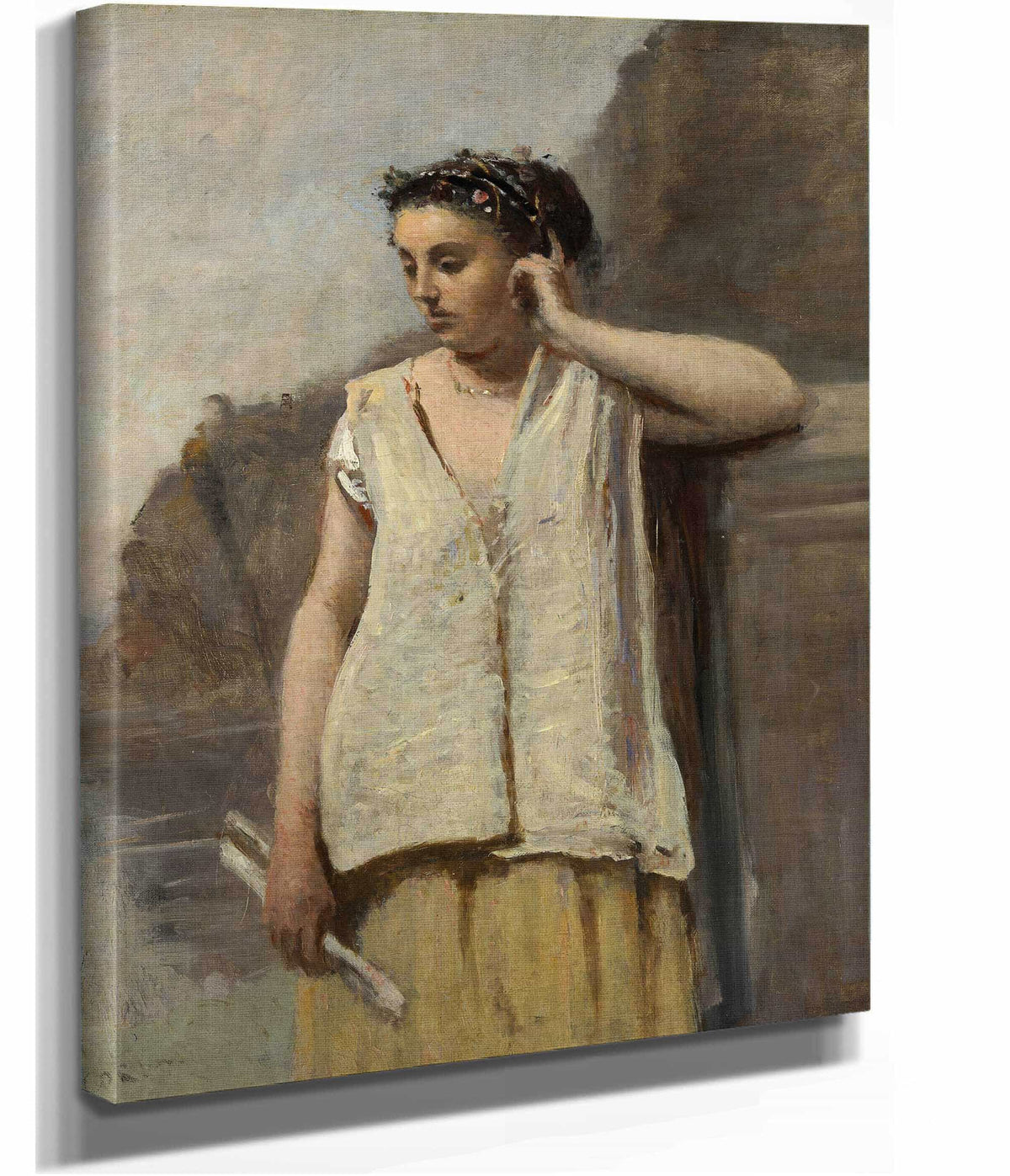 The Muse History by Jean Baptiste Camille Corot