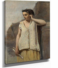 The Muse History by Jean Baptiste Camille Corot
