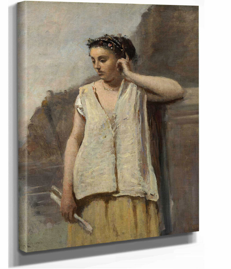The Muse History by Jean Baptiste Camille Corot