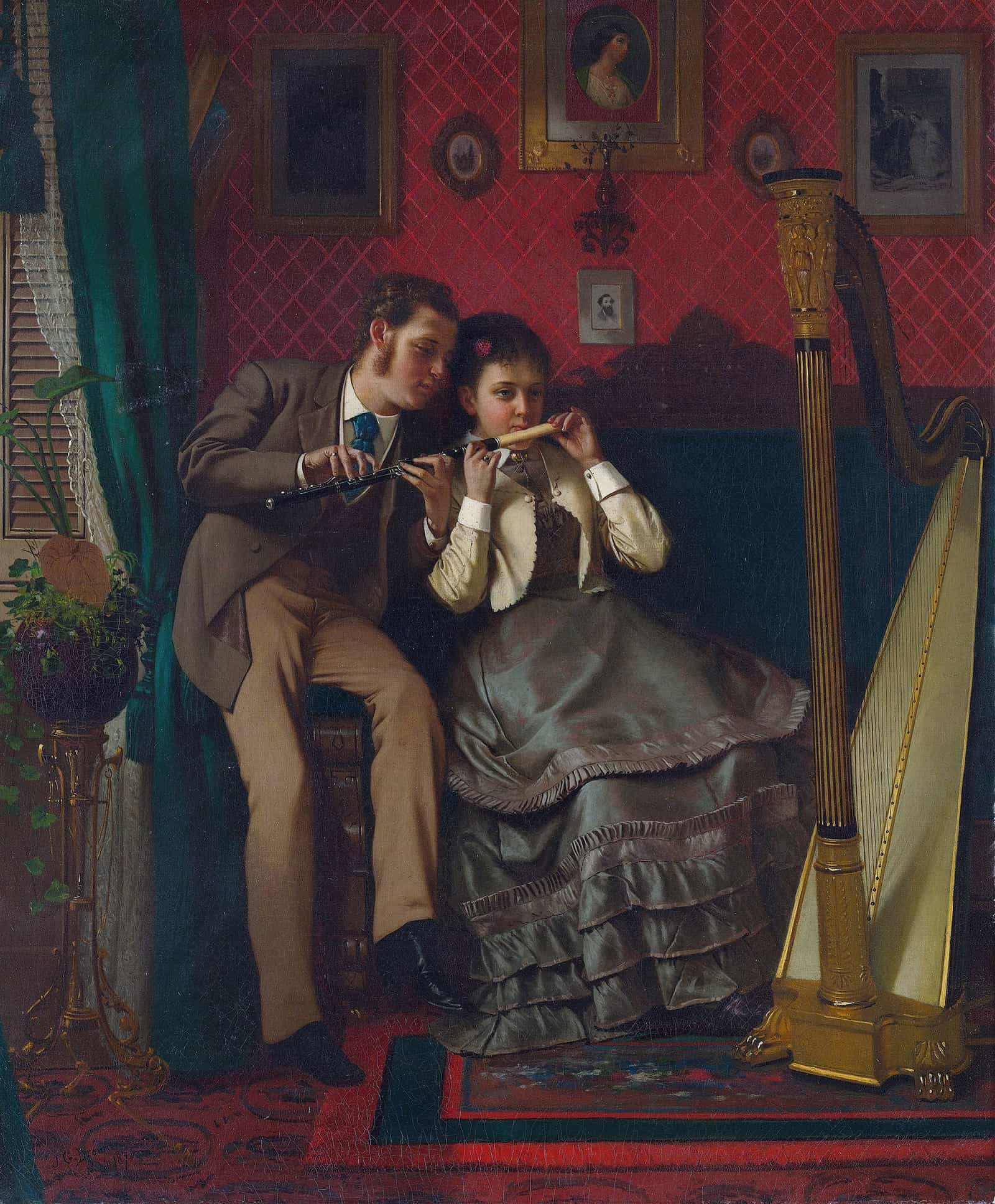 The Music Lesson by John George Brown