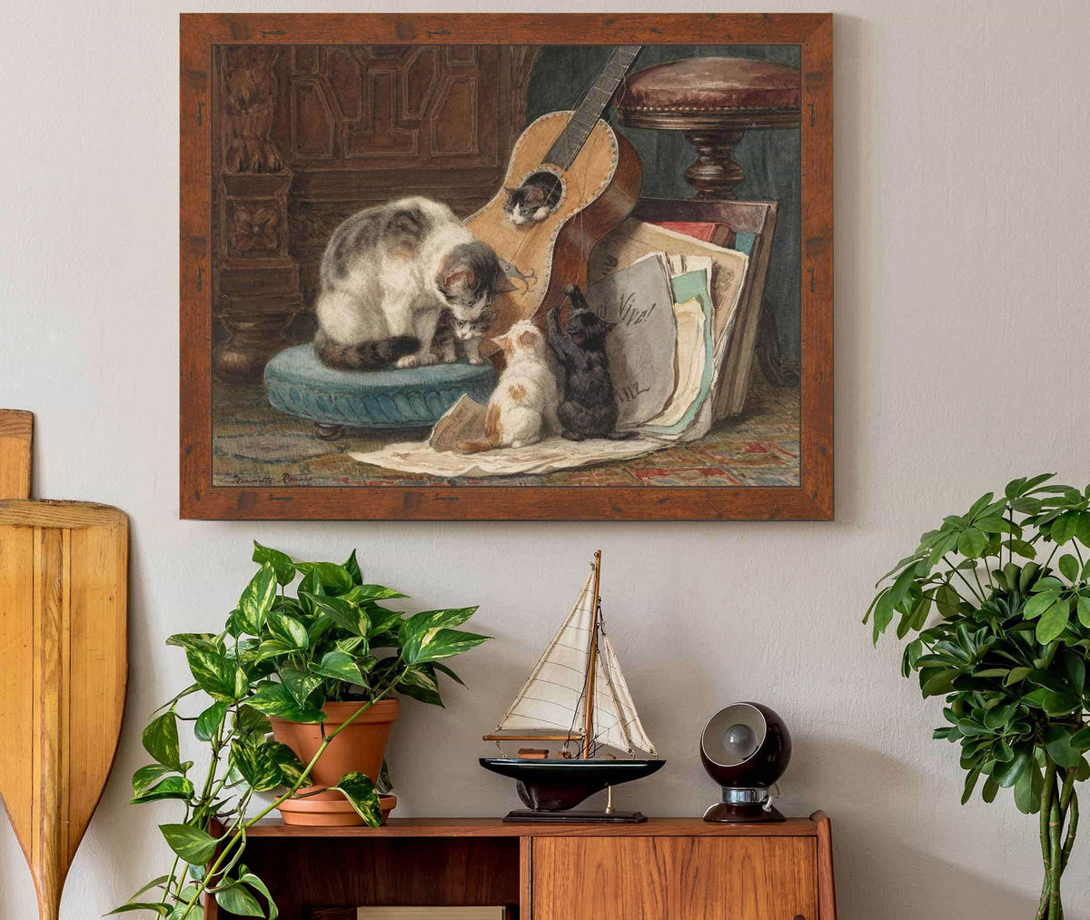 The Musicians C by Henriette Ronner Knip