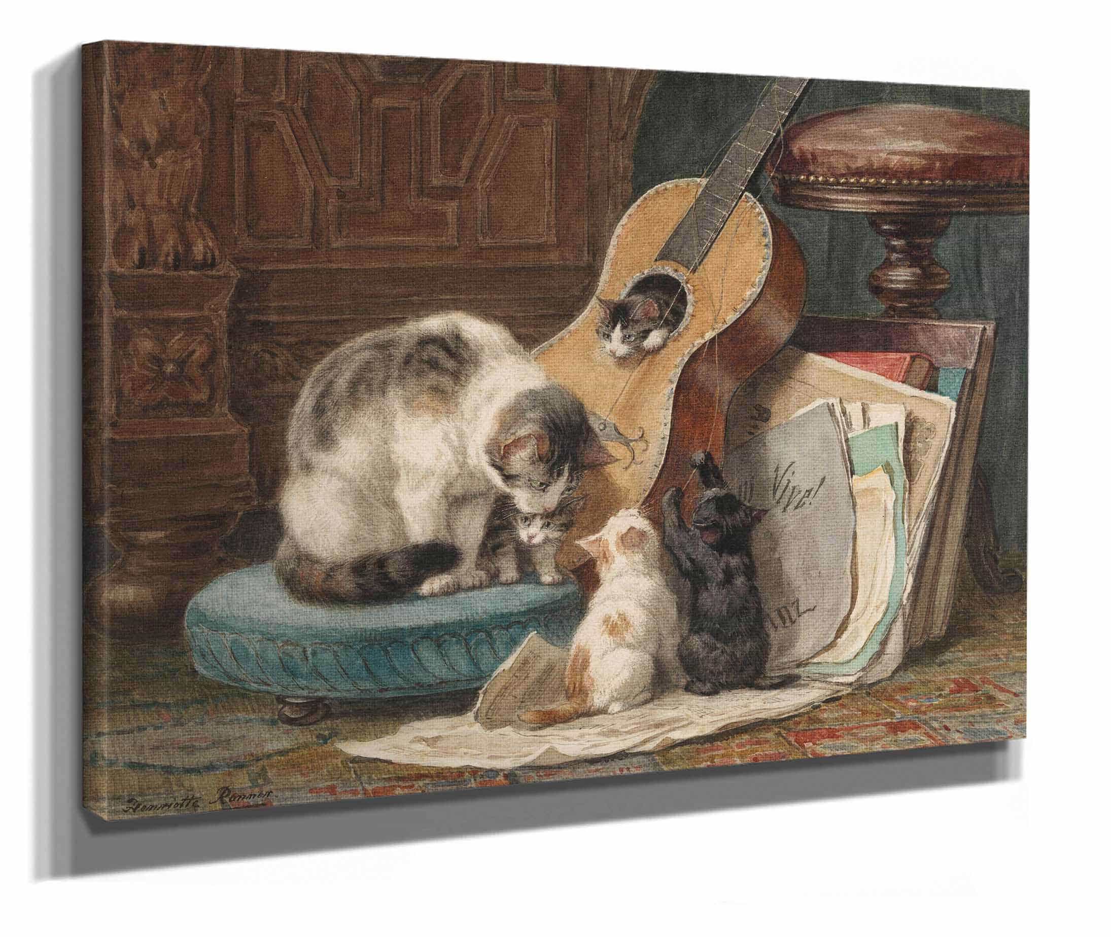 The Musicians C by Henriette Ronner Knip