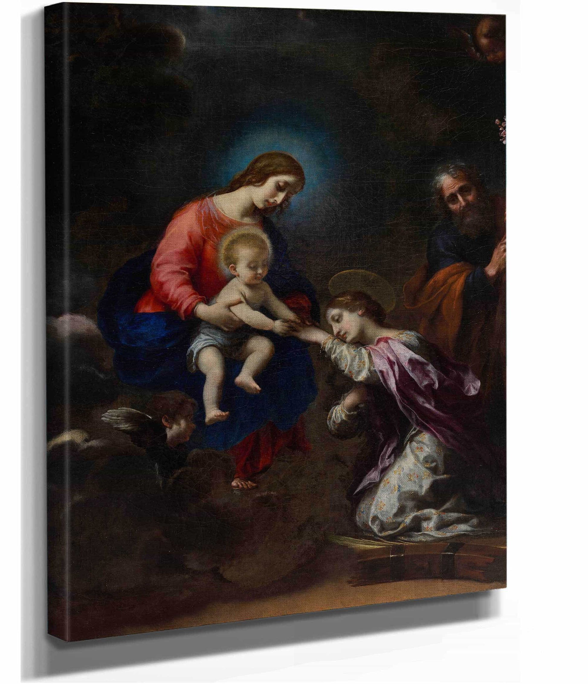 The Mystic Marriage Of Saint Catherine Of Alexandria by Carlo Dolci