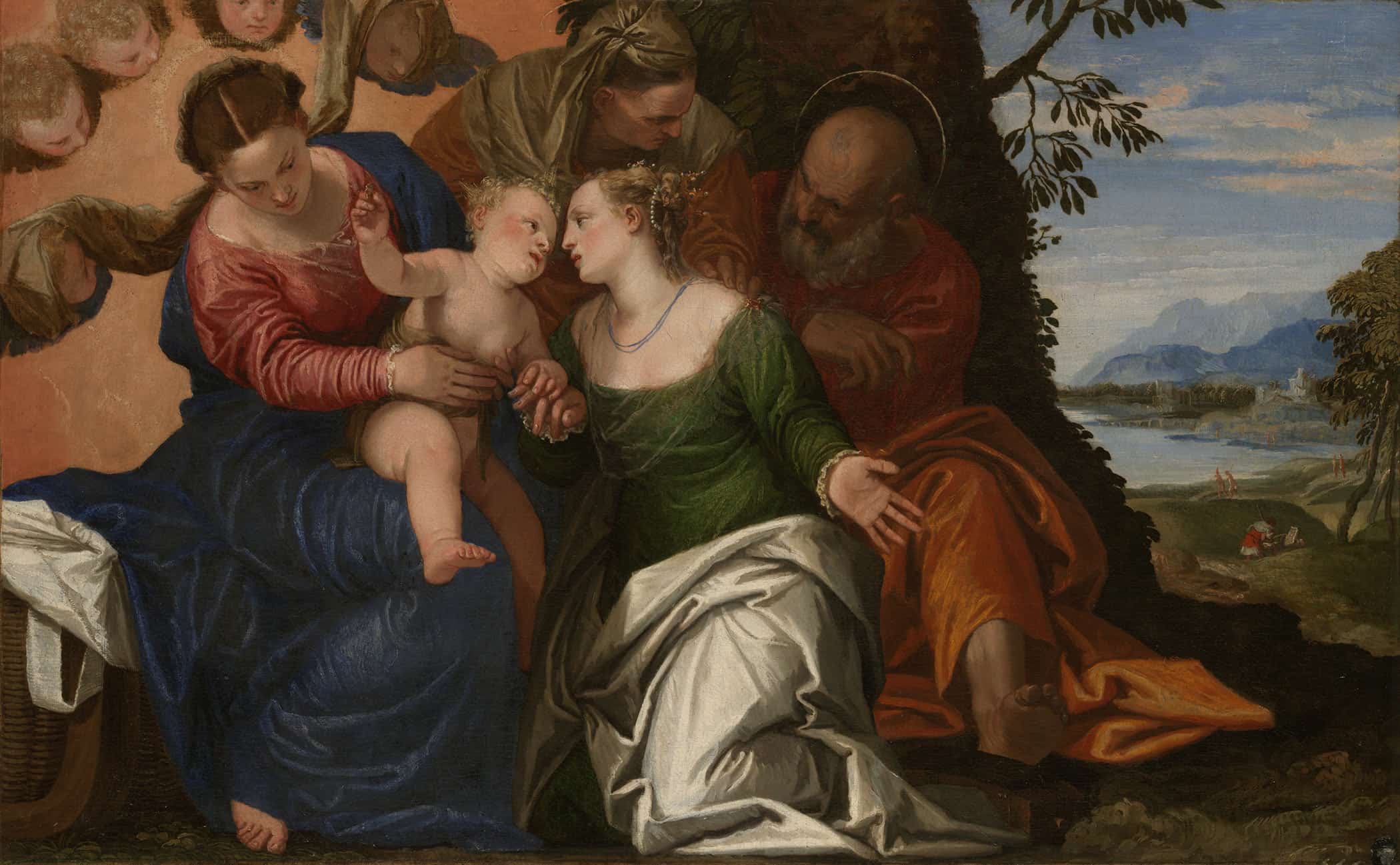 The Mystic Marriage Of Saint Catherine Of Alexandria   by Paolo Veronese