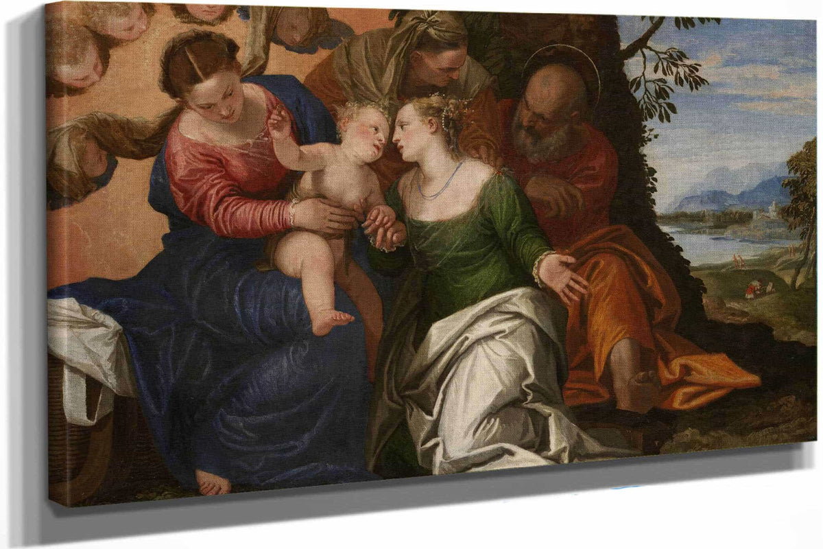 The Mystic Marriage Of Saint Catherine Of Alexandria   by Paolo Veronese