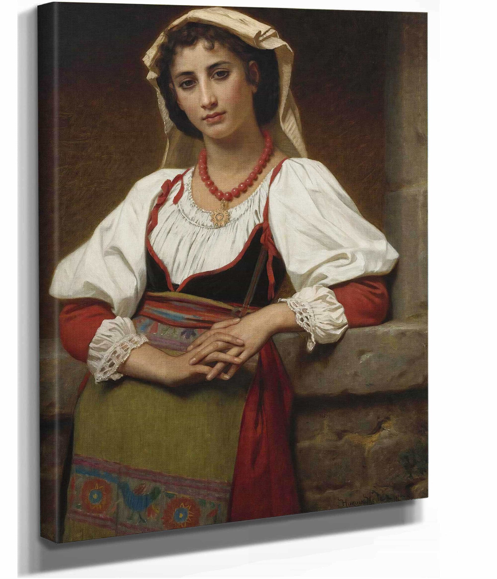 The Neapolitan Girl by Hugues Merle