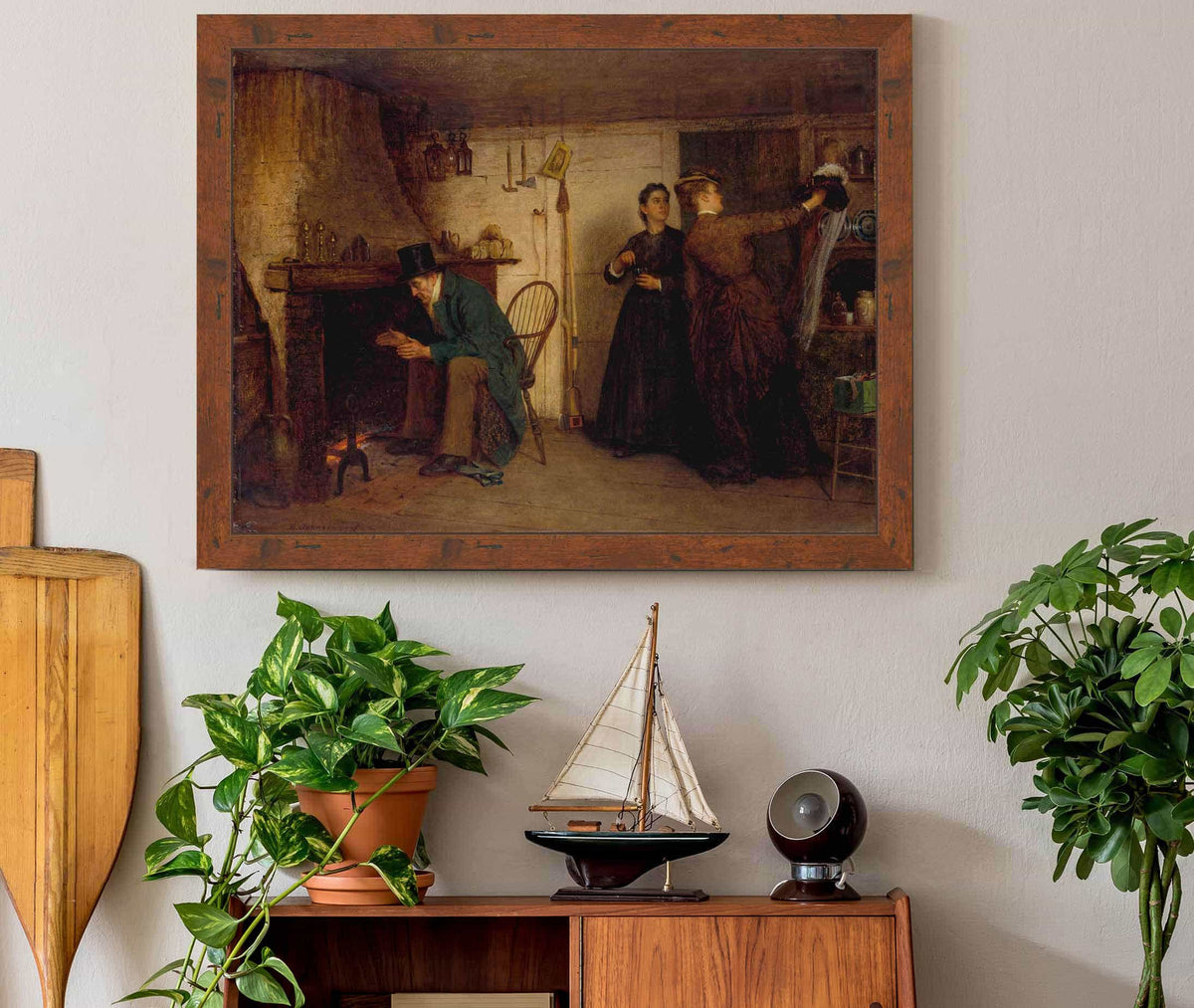 The New Bonnet by Eastman Johnson