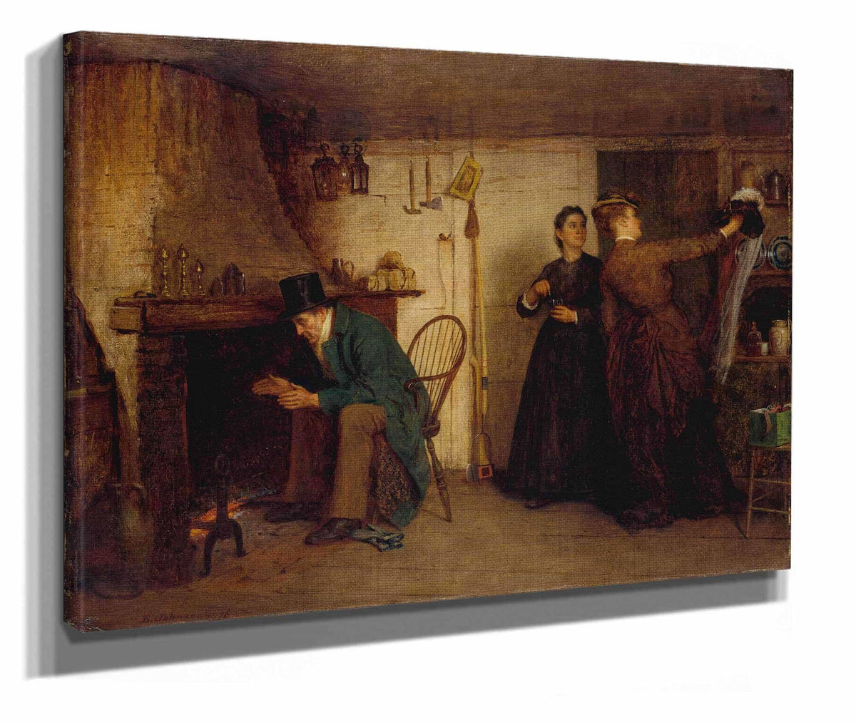 The New Bonnet by Eastman Johnson