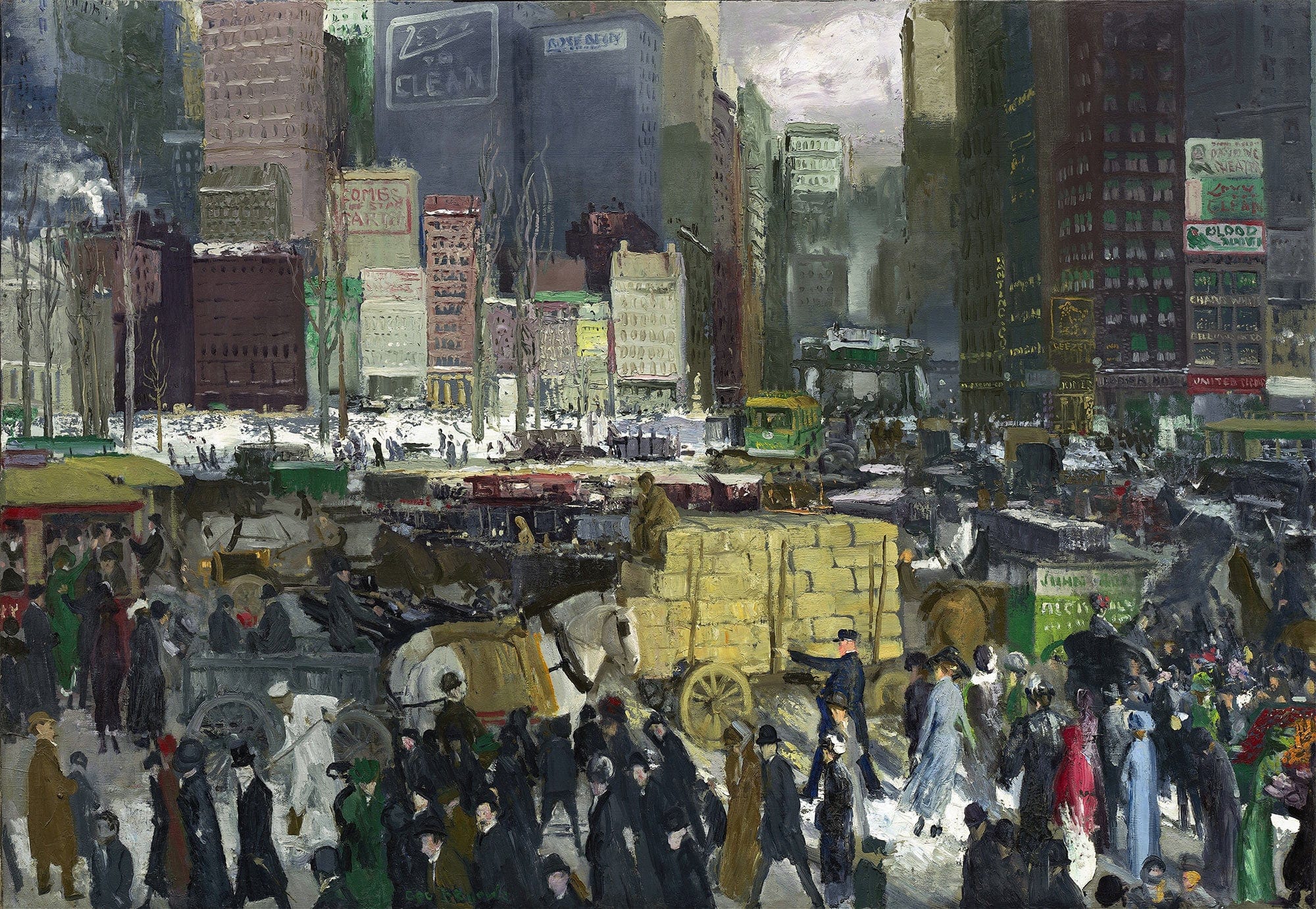The Newsboy by George Wesley Bellows
