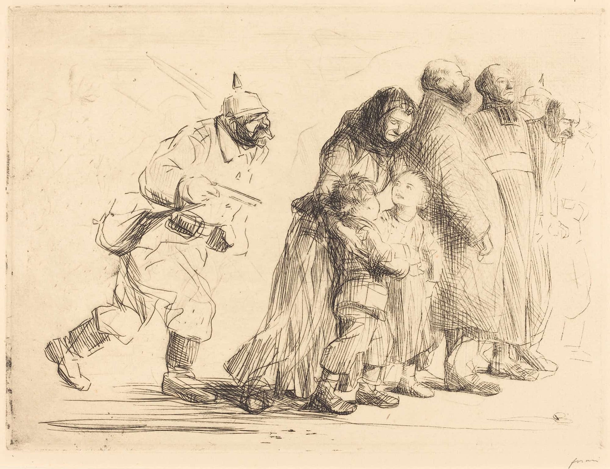 The Notables Large Plate by Jean Louis Forain