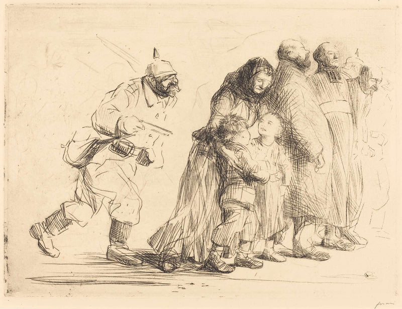 The Notables Large Plate by Jean Louis Forain