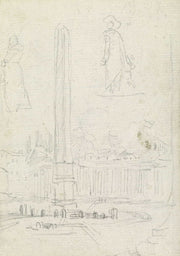 The Obelisk In Saint Peters Square by Hubert Robert