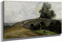 The Old Bridge By Jean Baptiste Camille Corot
