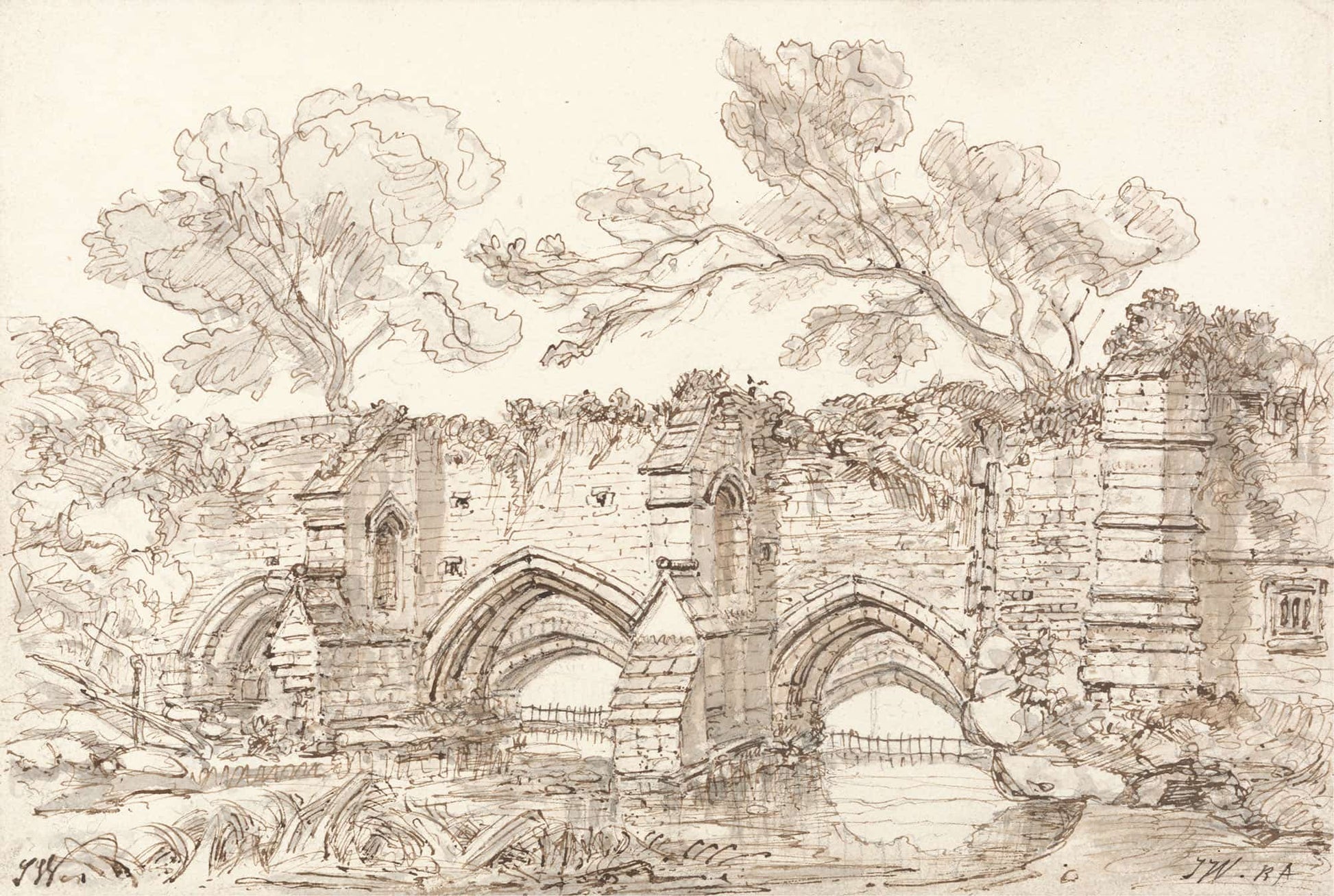 The Old Double Bridge Bury St Edmunds by James Ward