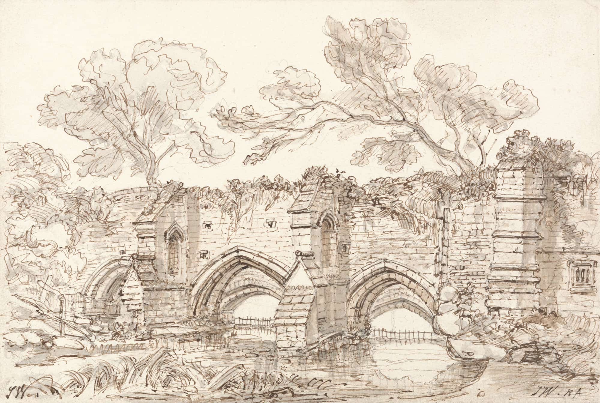 The Old Double Bridge Bury St Edmunds by James Ward
