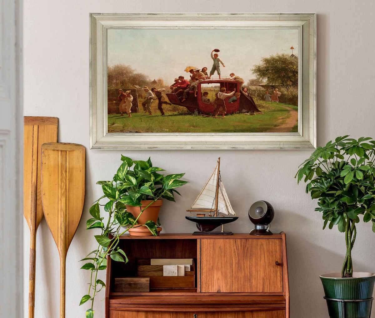 The Old Stagecoach by Eastman Johnson