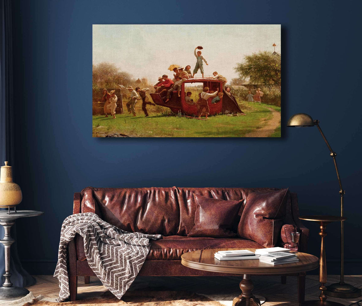 The Old Stagecoach by Eastman Johnson