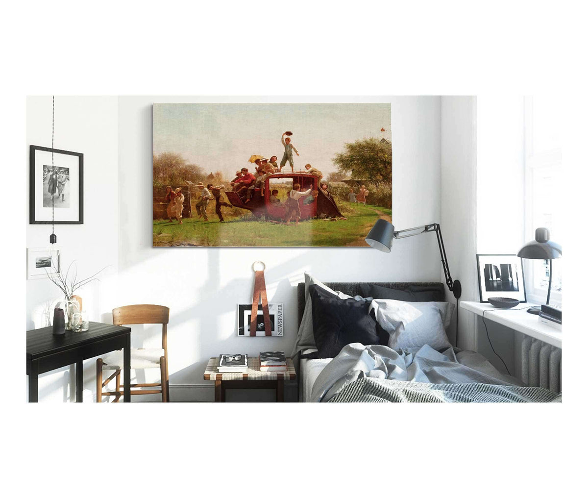 The Old Stagecoach by Eastman Johnson