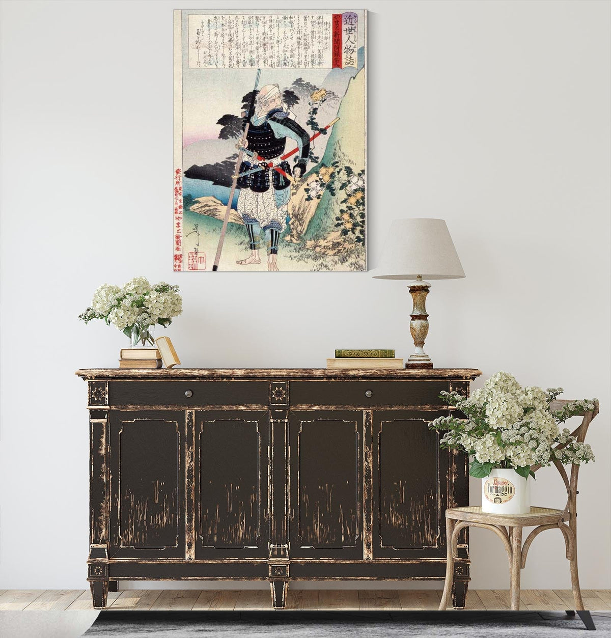 The Old Warrior Tomobayashi Rokuro Mitsuhira by Tsukioka Yoshitoshi