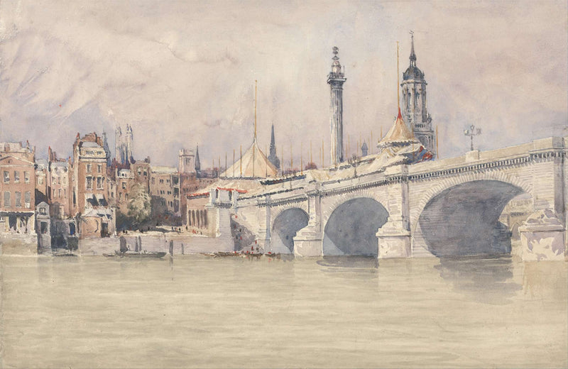 The Opening Of The New London Bridge by David Cox