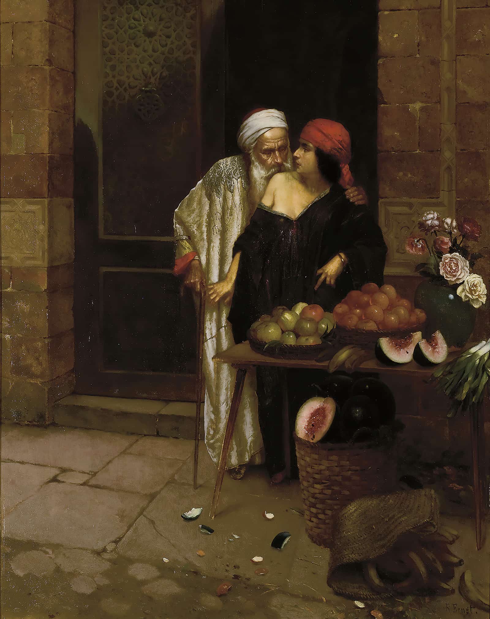 The Orange Seller by Rudolf Ernst