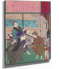 The Osaka Youth Who Regained His Speech After His Fathers Death by Tsukioka Yoshitoshi