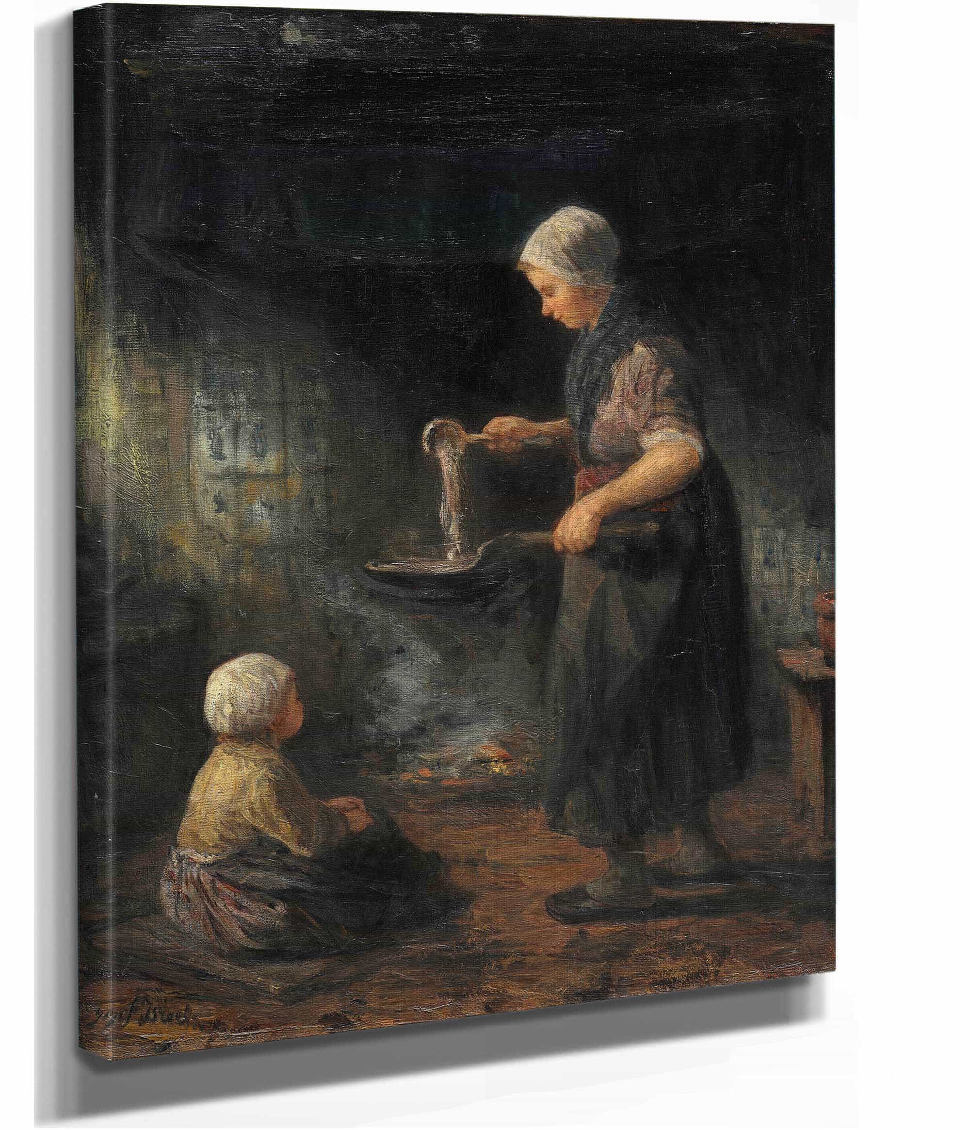 The Pancakes by Jozef Israels